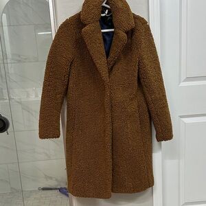 J. Crew Brown Teddy Sherpa coat
